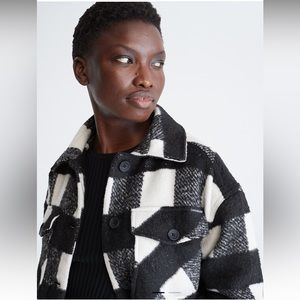 CK Plaid Long Shirt Jacket